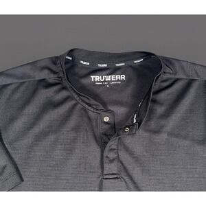 Truwear‎ Vortex 2.0 Polo Shirt Men's Blade Men's XL Black Short Sleeve Stretch